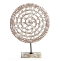 Round Tribal Medallion Plaque on Based 41cm
