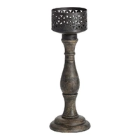 Ornate Baroque Pillar Candle holder 35cm