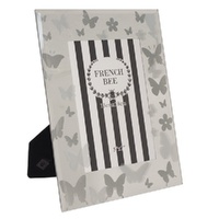 eWholesale Butterfly Photo Frame 5x7'' Gold Glass 21cm