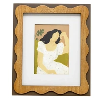 Sitting Lady in White Dress Framed Wall Art 36cm