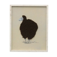 Cuddly Sheep Hand-Made Framed Canvas Wall Art 40x50cm