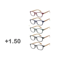 Bulk 24 Bamboo Look Arm Reading Glasses +1.50