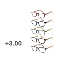 Bulk 24 Bamboo Look Arm Reading Glasses +3.0