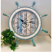 eWholesale Oversized Ships Wheel Wall Clock 73cm