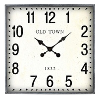 eWholesale Square Iron Wall Clock 68cm