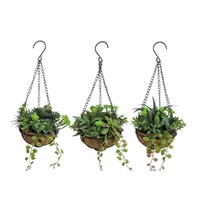 eWholesale Set 3 Artificial Hanging Succulents 38cm
