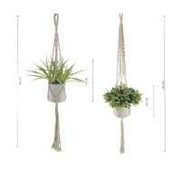 eWholesale Set 2 Artificial Hanging Plants Assorted 94cm