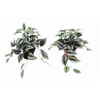 eWholesale Set 2 Artificial Inch Plant in Pot Assorted 23cm