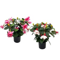 eWholesale Set 2 Artificial Bellflower in Pot 35cm