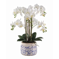 eWholesale Real Touch Artificial Orchid in Pot 61cm