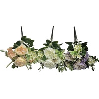 eWholesale Bulk 12 Artificial Pastel Blooms Floral Bunch 44cm