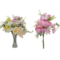 eWholesale Bulk 18 Artificial Flower Bunch 40cm Mixed