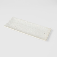 eWholesale Sashimi Plate 29cm Shell White Glaze