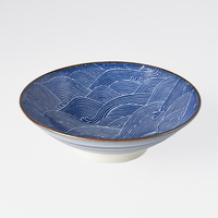 eWholesale Ramen Bowl 24.5cm Traditional Wave Design