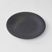 eWholesale Dinner Plate 28cm Black Glaze Ceramic