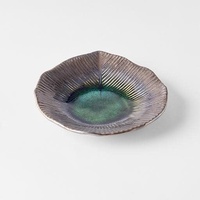 eWholesale Leaf Shaped Plate 16cm Midori Green Glaze