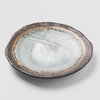 eWholesale Organic Dinner Plate 27cm Akane Grey Glaze