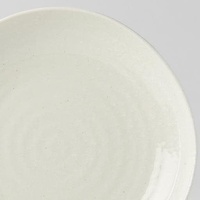 Dinner Plate Organic Shape 23cm Kanso Soft White Glaze