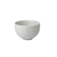 Tea Cup 18.5cm Fine White Crosshatch