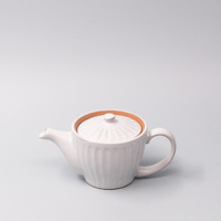 eWholesale Teapot 480ml Speckled White Ridge Glaze