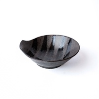 eWholesale Bowl Handle 13cm Black Stripes Gunmetal