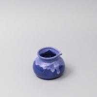 eWholesale 120ml Cornflower Blue Pourer with Drip Glaze