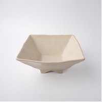 eWholesale Fluted Square Bowl 21x21cm Oatmeal Glaze