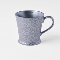 eWholesale 200ml Black Scroll Design Mug