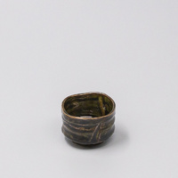 Sake Cup Sage Brown Glaze