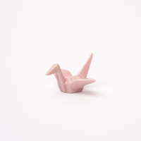 eWholesale Chopstick Rest Origami Crane Pink