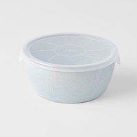 eWholesale Bowl with Lid 13cm Steel Grey Glaze