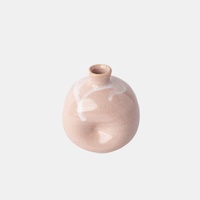 eWholesale Small Pink Clay Squashed Vase