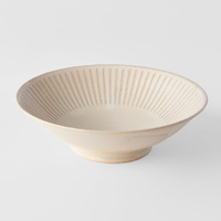 eWholesale Ramen Bowl 25cm Ridged Alabaster Glaze