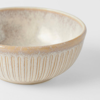 eWholesale Ramekin Bowl 10cm Ridged Alabaster Glaze