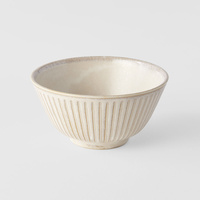 eWholesale Rice Bowl 12cm Ridged Alabaster Glaze