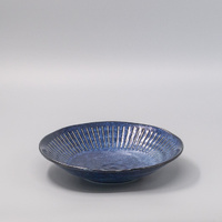 eWholesale Bowl 25cm Ridged Indigo Glaze