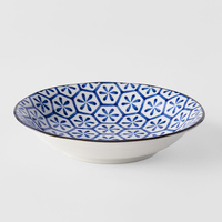 eWholesale Pasta Bowl 20.5cm Flower Design
