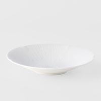 eWholesale Pasta Bowl 22.5cm Ice White Glaze
