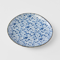 eWholesale Side Plate 19cm Blue Daisy Glaze