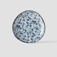 eWholesale Saucer 12cm Blue Daisy Glaze Ceramic