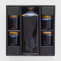 eWholesale Sake Set 5pcs Tenmokku Bright Blue