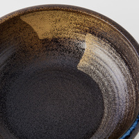 eWholesale Pasta Bowl 23.5cm Gold Brushstroke Thick Edge