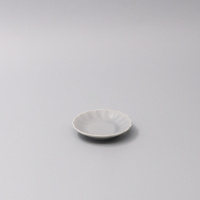 Sauce Dish 8cm Scallop Ice Blue Gloss Glaze