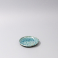 eWholesale Sauce Dish 11.5cm Crackle Turquoise Glaze