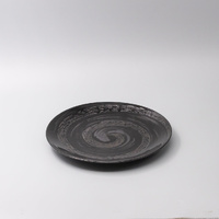 eWholesale Dinner Plate 28cm Gunmetal Swirl Glaze