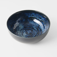 eWholesale Serving Bowl 24cm Copper Swirl Glaze Ceramic