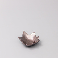eWholesale Maple Leaf Sauce Dish 6cm Metallic Lustre