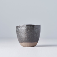 eWholesale Lopsided Mug 200ml Black & Bisque Glaze