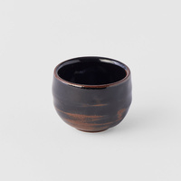 eWholesale Sake Cup Ochoko 40ml Tenmokku Black Glaze