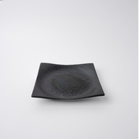eWholesale Square Plate 16cm Black Pearl Glaze